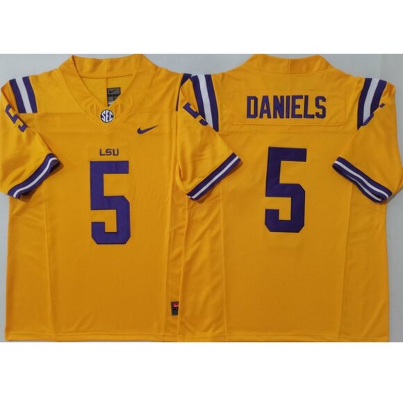 Mens Youths Kids Womens Jayden Daniels Orange Stitched Jersey